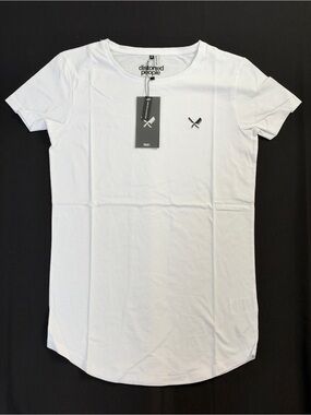 Men’s White Short-Sleeve Crewneck Tee